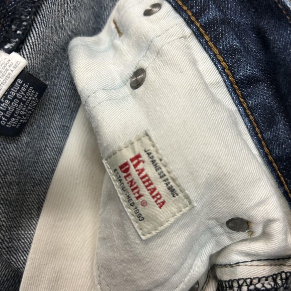 J.Crew 770 Jeans Mens 33x32 Dark Wash Blue Kaihara Denim Straight 5-Pocket - Picture 8 of 13